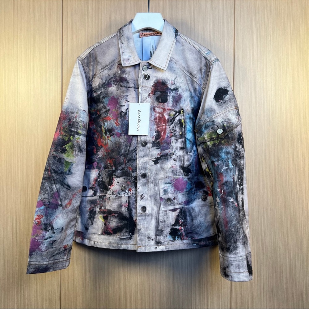 Acne Studios Art Graffiti Denim Jacket